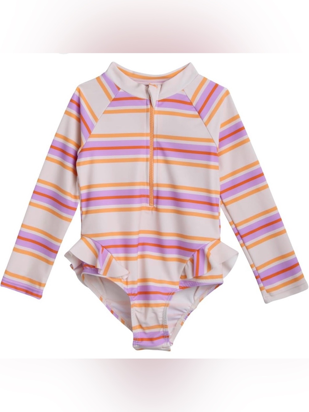 Jessica Simpson Girls One-Piece Swimsuit UPF 50+ Quick Dry Purple Orange Size 3T